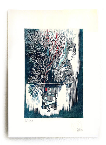 Estampe "Depuis les racines de mes villes»